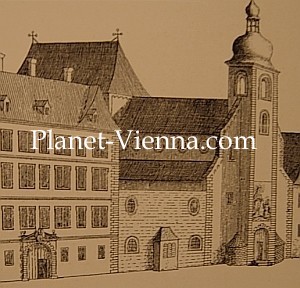 planet-vienna, Alte Ansicht der Dorotheerkirche