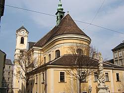 planet-vienna, der komponist joseph lanner; Die Kirche St. Ulrich, wo Joseph Lanner getauft wurde