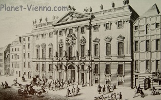 planet-vienna, die Böhmische Hofkanzlei in Wien um 1725