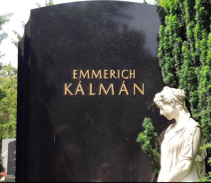 planet-vienna, der komponist emmerich kalman; Grab auf dem Zentralfriedhof