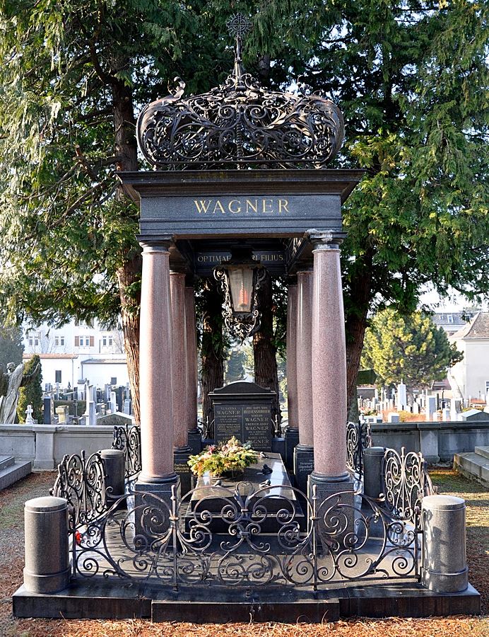 planet-vienna, der architekt otto wagner, Wagner-Grab auf dem Friedhof Hietzing