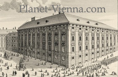 planet-vienna, das palais starhemberg am minortenplatz in wien um 1724