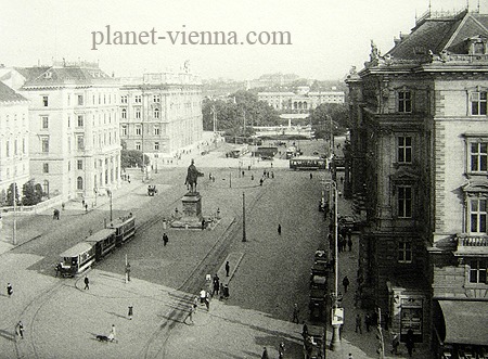 planet-vienna, der schwarzenbergplatz in wien, Der Schwarzenbergplatz um 1920