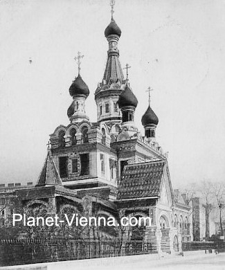 planet-vienna, die russenkirche st. nikolaus in wien, historische aufnahme
