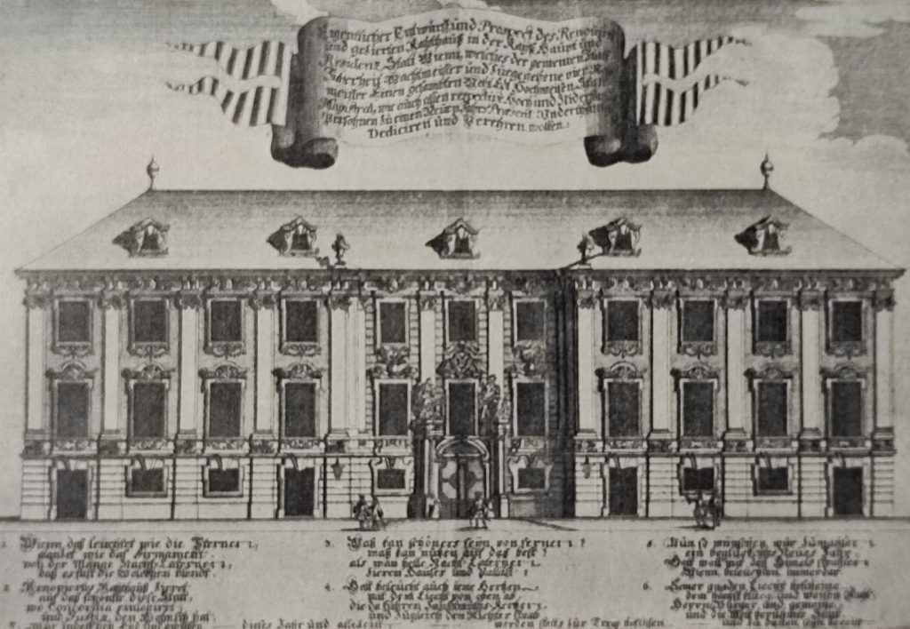 Das alte Wiener Rathaus um 1706