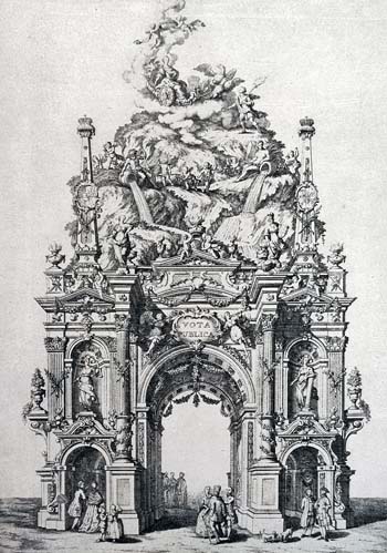 Triumphbogen anlässlich der Hochzeit Josephs II.