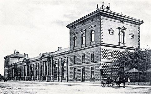 planet-vienna, Der Aspangbahnhof in Wien um 1905, abgerissen 1977