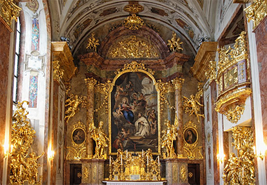 planet-vienna, die Heiligenkreuzkapelle St. Bernhard im Heiligenkreuzerhof in Wien
