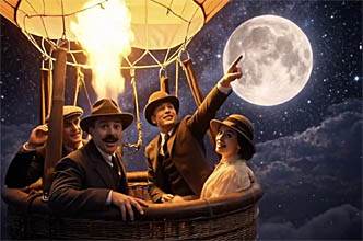 planet-vienna, im expressballon, lied aus der operette frau luna von paul lincke