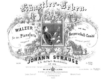 planet-vienna, der walzer "kuenstlerleben" von johann strauss