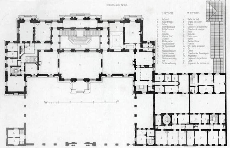 planet-vienna, Palais Albert Rothschild in wien, grundriss