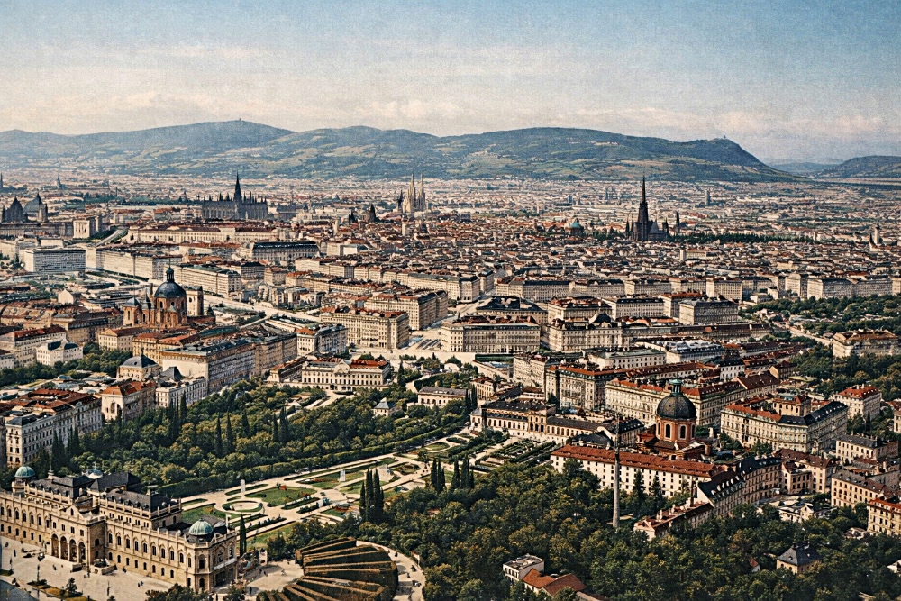 planet-vienna, panorama von wien, gemaelde von luigi kasimir