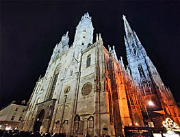 planet-vienna, stephansdom bei nacht