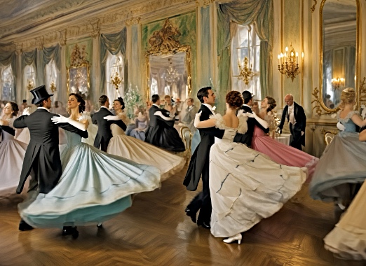 wiener walzer tanzen im ballsaal, wiener musiki